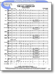The All American Concert March Concert Band sheet music cover Thumbnail